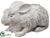 Bunny - White Antique - Pack of 6