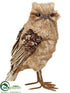 Silk Plants Direct Owl - Brown Glittered - Pack of 4