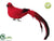 Silk Plants Direct Singing Bird - Red - Pack of 12