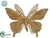 Silk Plants Direct Glittered Butterfly - Gold - Pack of 36