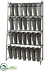 Silk Plants Direct Metal Rack - Grey - Pack of 1