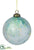 Glass Ball Ornament - Peacock - Pack of 6