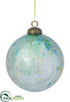 Silk Plants Direct Glass Ball Ornament - Peacock - Pack of 6