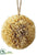 Corn Husk Ball Ornament - Beige - Pack of 6