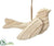 Bird Ornament - Natural Beige - Pack of 6