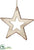 Star Ornament - Natural Beige - Pack of 12