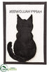 Silk Plants Direct Cat Halloween Wall Deco - Black Beige - Pack of 6