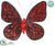 Silk Plants Direct Butterfly - Red - Pack of 12