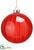 Glass Ball Ornament - Red - Pack of 6