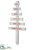 Silk Plants Direct Tree Garden Stake - White - Pack of 10