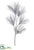 Metallic Long Needle Pine Spray - Silver - Pack of 12