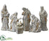 Silk Plants Direct Nativity Set - Gray Silver - Pack of 1