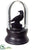 Silk Plants Direct Halloween Crow Water Globe - Black - Pack of 2