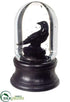 Silk Plants Direct Halloween Crow Water Globe - Black - Pack of 2