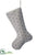 Snowflake Print Stocking - Beige Black - Pack of 12