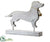 Dachshund Table Top - Gray Dark - Pack of 4