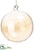 Glass Ball Ornament - Amber - Pack of 6