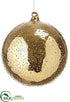 Silk Plants Direct Glass Ball Ornament Gold - Amber - Pack of 2