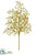 Glittered Plastic Twig Spray - Gold - Pack of 12