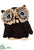 Silk Plants Direct Owl - Black Brown - Pack of 6