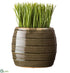 Silk Plants Direct Grass - Green Brown - Pack of 6