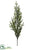 Silk Plants Direct Pine Topiary Stem - Green - Pack of 6