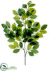 Silk Plants Direct Ficus Leaf Spray - Green - Pack of 12