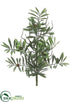 Silk Plants Direct Olive Bush - Green Frosted - Pack of 12