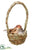Hanging Bird's Nest - Brown Two Tone - Pack of 6
