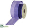 Silk Plants Direct Burlap Ribbon - Purple - Pack of 6