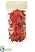 Silk Plants Direct Maple Leaf in Bag - Orange Rust - Pack of 36