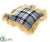 Silk Plants Direct Plaid Pillow - Black Gray - Pack of 2