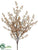 Silk Plants Direct Flocked Berry Bush - Beige - Pack of 12