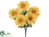 Silk Plants Direct Gerbera Daisy Bush - Yellow Gold - Pack of 24