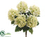 Silk Plants Direct Hydrangea Bush - Cream Green - Pack of 12