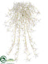 Silk Plants Direct Lily Hanging Bush - White - Pack of 6