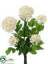 Silk Plants Direct Snowball Bush - Cream White - Pack of 12