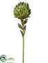 Silk Plants Direct Artichoke Spray - Avocado - Pack of 12