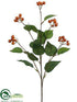 Silk Plants Direct Berry Spray - Orange - Pack of 12