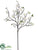 Silk Plants Direct Dogwood Spray - White - Pack of 6