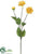 Dahlia Spray - Yellow - Pack of 12