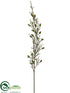 Silk Plants Direct Mini Flower Spray - Green Cream - Pack of 12