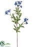 Silk Plants Direct Forest Flower Spray - Blue Royal - Pack of 12