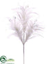 Silk Plants Direct Feather Spray - White - Pack of 12