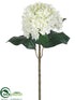 Silk Plants Direct Hydrangea Spray - White - Pack of 6