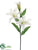 Lily Spray - White - Pack of 12