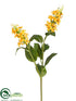 Silk Plants Direct Prairie Flower Spray - Yellow - Pack of 12