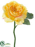 Silk Plants Direct Rose Spray - Yellow Soft - Pack of 24