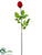 Rose Bud Spray - Red - Pack of 12