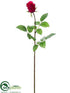 Silk Plants Direct Rose Bud Spray - Tea Berry - Pack of 12